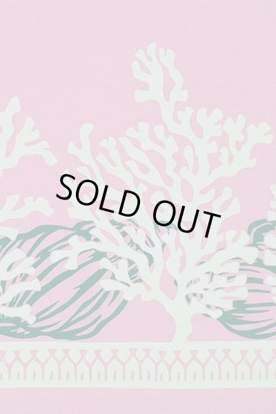 画像3: ポリコットンボーダー柄（珊瑚・貝／ピンク） (3)