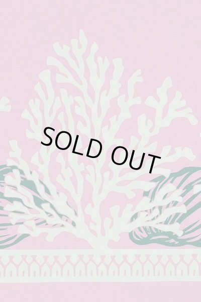 画像2: ポリコットンボーダー柄（珊瑚・貝／ピンク） (2)