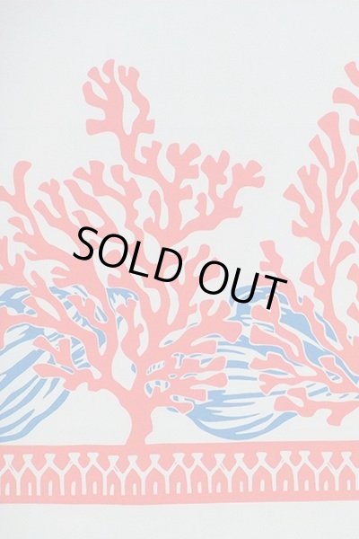 画像3: ポリコットンボーダー柄（珊瑚・貝／クリーム） (3)