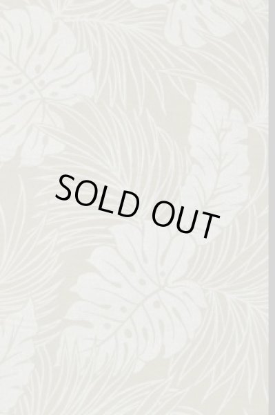 画像2: ポリコットン総柄（モンステラ・リーフ/パール） (2)