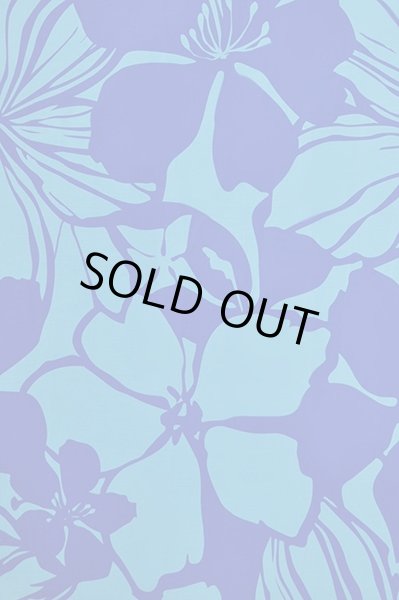 画像2: ポリコットン総柄（ハイビスカス/ロイヤル） (2)