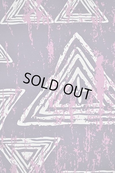 画像2: ポリコットン総柄（古典柄トライアングル/パープル） (2)