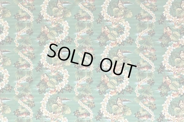 画像4: コットン100%（モンステラ・フラガール・レイ/グリーン） (4)