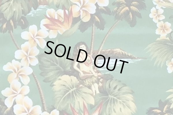 画像3: コットン100%（モンステラ・フラガール・レイ/グリーン） (3)