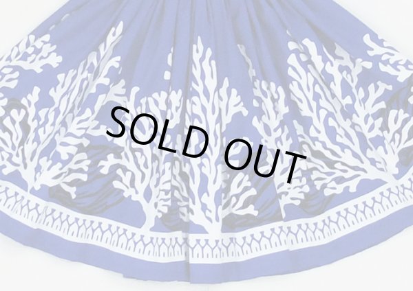 画像2: 【スプリングーセール】パウスカート（珊瑚・貝/ブルー）70cm丈 (2)