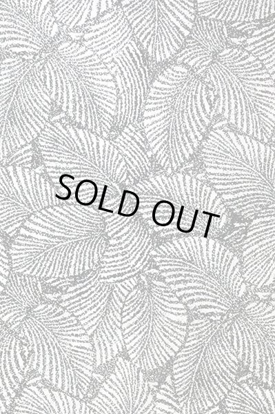 画像2: ポリコットン総柄（リーフ柄／ブラック・ホワイト） (2)