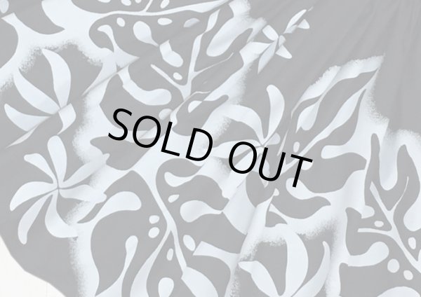 画像3: 【スプリングセール】3ヤードのパウスカート(ティアレ・モンステラ/ブラック)73cm丈 (3)